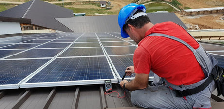 Installing solar panel