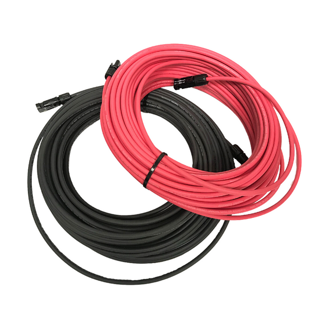 50ft 10 AWG Copper PV Wire | Black and Red