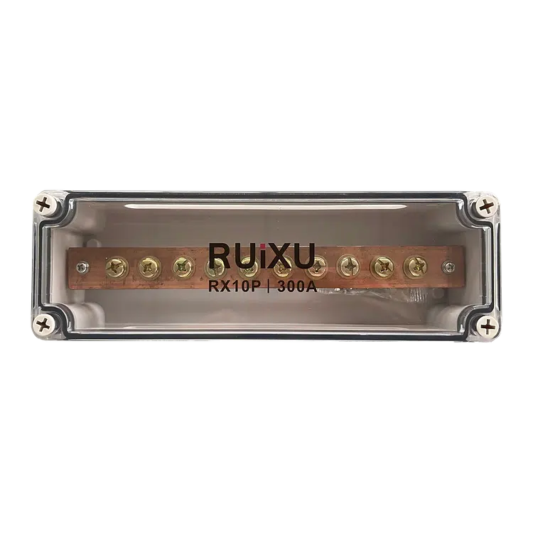 RUiXU Busbar | 10 X 5/16" (M8) Terminal Studs