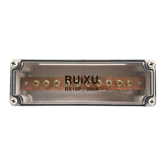 RUiXU Busbar | 10 X 5/16" (M8) Terminal Studs