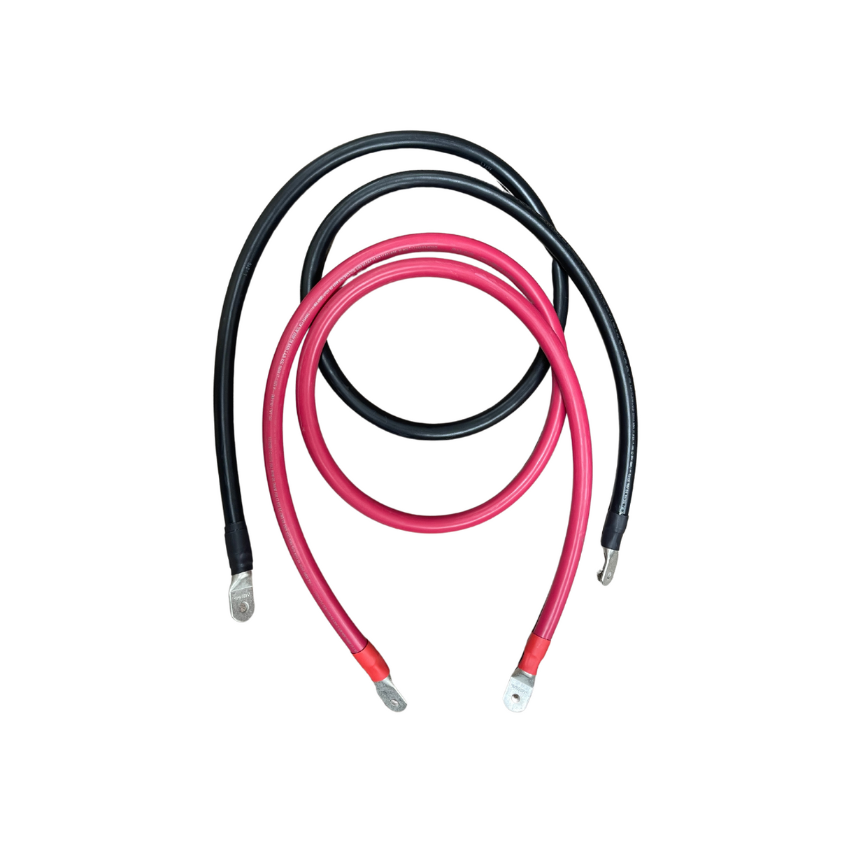 72in 1/0 AWG Battery to Inverter Cables | Black and Red