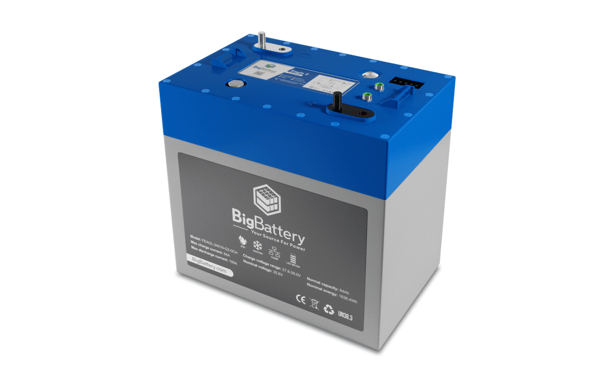 Big Battery 24V EAGLE 2 - LiFePO4 - 64Ah - 1.63kWh Battery With Heater 3