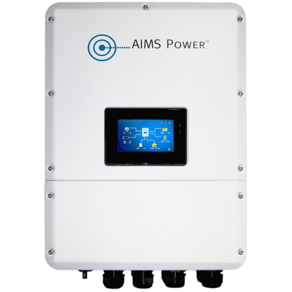 AIMS Power Hybrid Inverter & Lithium Battery Cabinet Kit 4.6kW Output 6.9 kW Solar Capacity 9