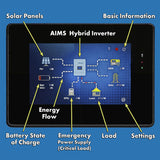 AIMS Power Hybrid Inverter & Lithium Battery Cabinet Kit 4.6kW Output 6.9 kW Solar Capacity 3