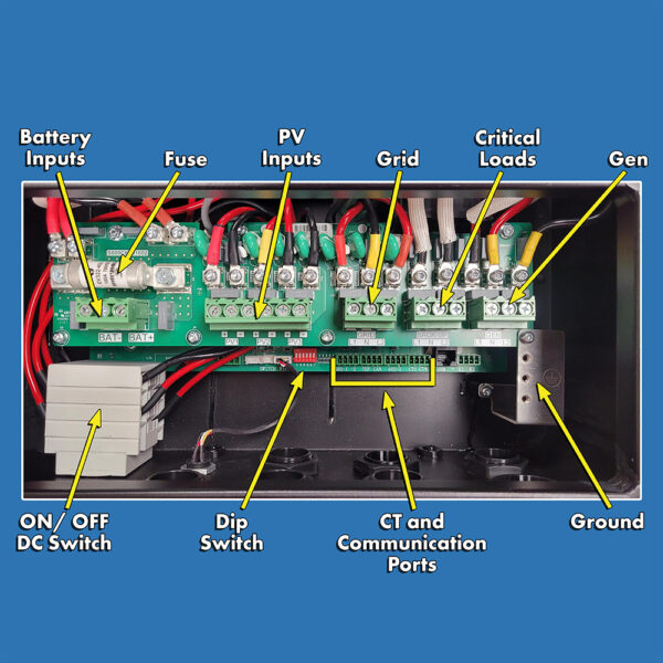 AIMS Power Hybrid Inverter Charger & Solar Panels Kit 9.6kW Output 8