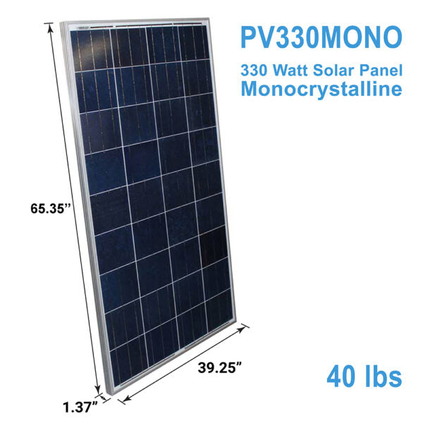 AIMS Power 330 Watt Solar Panel Monocrystalline – 6 Pack 1