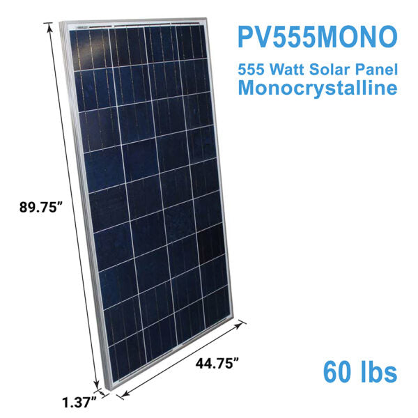 AIMS Power 555 Watt Solar Panel Monocrystalline - 31 PACK 2