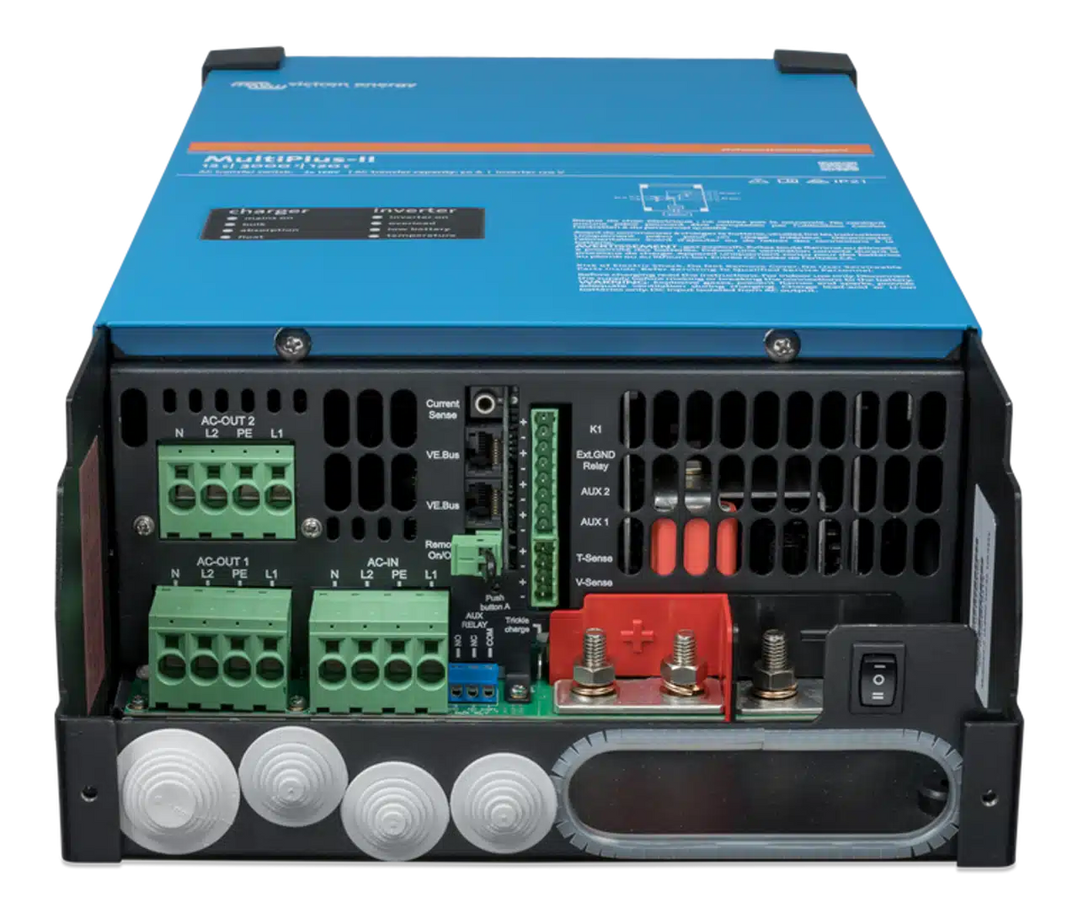 Victron MultiPlus-II 12/3000 | 12V Input | 3000VA Output 120/240V | 120A Charger | Transfer Switch